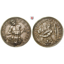 Religion und Moral, Christus, Silbermedaille 1624, vz+
