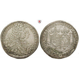 Schwarzenberg, Fürstentum, Ferdinand Wilhelm Eusebius, Taler 1696, ss-vz