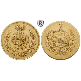 Afghanistan, Amanullah Khan, 2 Tilla 1919 (SH 1298), 8,29 g fein, ss