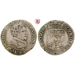 Frankreich, Orange, Friedrich Heinrich von Nassau, Teston o.J. (1630), ss