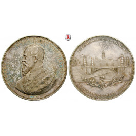 Bayern, Königreich, Luitpold, Prinzregent, Silbermedaille 1891, vz-st