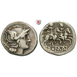 Römische Republik, Anonym, Denar nach 211 v.Chr., ss