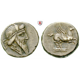 Römische Republik, Q. Titius, Denar 90 v.Chr., ss