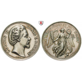 Bayern, Königreich, Ludwig II., Silbermedaille o.J. (ab 1914), vz-st