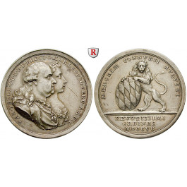 Bayern, Herzogtum, Karl Theodor, Silbermedaille 1795, ss+