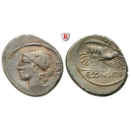 Römische Republik, C. Considius Paetus, Denar 46 v.Chr., ss-vz