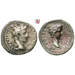 Römische Kaiserzeit, Augustus, Denar 13-14, ss