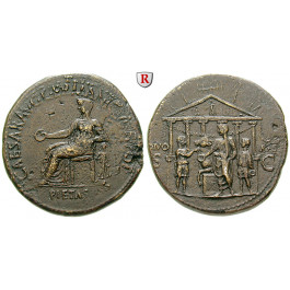 Römische Kaiserzeit, Caligula, Sesterz 37-38, ss+