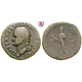 Römische Kaiserzeit, Vespasianus, As 74, ss