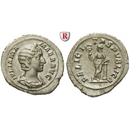 Römische Kaiserzeit, Julia Mamaea, Mutter des Severus Alexander, Denar 228, ss-vz