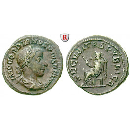 Römische Kaiserzeit, Gordianus III., Denar 241, ss+