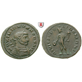 Römische Kaiserzeit, Galerius, Follis 300, ss-vz