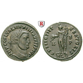 Römische Kaiserzeit, Galerius, Follis 308, vz+