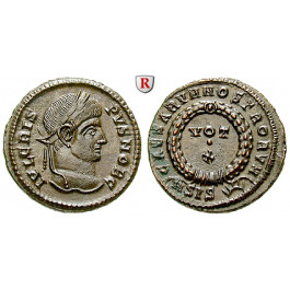 Römische Kaiserzeit, Crispus, Caesar, Follis 320, vz-st