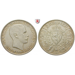 Norwegen, Haakon VII., 2 Kroner 1917, ss