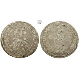 Italien, Piacenza, Odoardo Farnese, Scudo 1631, ss+