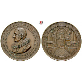 Personenmedaillen, Rehhoff, Johannes Andreas - Pastor in Hamburg, Bronzemedaille 1876, vz