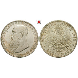 Deutsches Kaiserreich, Sachsen-Meiningen, Georg II., 3 Mark 1915, auf den Tod, D, f.st/st, J. 155
