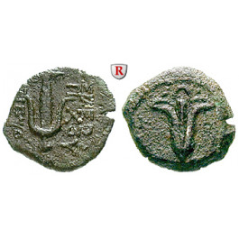 Judaea - Hasmonäer, Johannes Hyrkanos I., Prutah 132-130 v.Chr., ss+