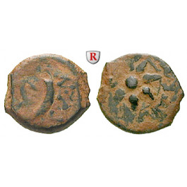 Judaea - Hasmonäer, Alexander Iannaeus, Prutah 103-76 v.Chr., f.ss