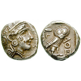 Attika, Athen, Tetradrachme 393-350 v.Chr., ss-vz
