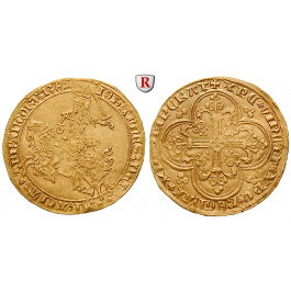 Frankreich, Jean II. le Bon, Franc à cheval o.J. (1360), vz