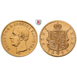 Braunschweig, Königreich Hannover, Georg V., 5 Taler 1856, vz