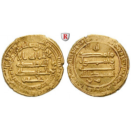 Abbasidische Kalifen, Al-Mu´tazz, Dinar 866-869, ss