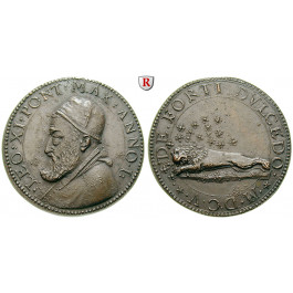 Vatikan, Leo XI., Bronzemedaille 1605 (Jahr I), vz