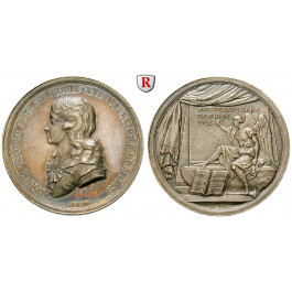 Frankreich, Louis XVII., Silbermedaille 1795, f.st