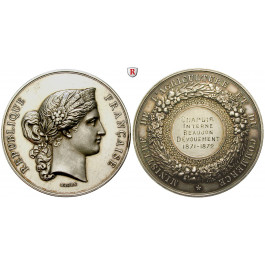 Frankreich, III. Republik, Silbermedaille o.J., f.vz