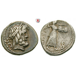 Römische Republik, L. Procilius, Denar 80 v.Chr., ss