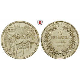 Nebengebiete, Deutsch-Neuguinea, 1/2 Neu-Guinea Mark 1894, Paradiesvogel, A, f.st, J. 704
