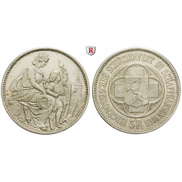 Schweiz, Eidgenossenschaft, 5 Franken 1865, vz-st