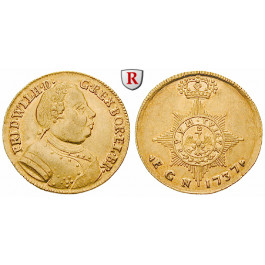 Brandenburg-Preussen, Königreich Preussen, Friedrich Wilhelm I., Dukat 1737, vz