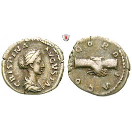 Römische Kaiserzeit, Crispina, Frau des Commodus, Denar 180-183, ss