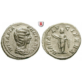Römische Kaiserzeit, Julia Domna, Frau des Septimius Severus, Denar 214, ss+