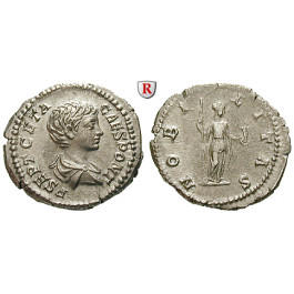 Römische Kaiserzeit, Geta, Caesar, Denar 199, f.vz/ss