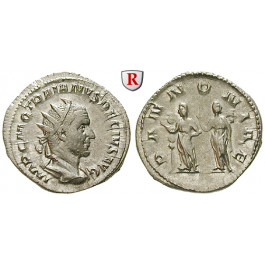 Römische Kaiserzeit, Traianus Decius, Antoninian 249-251, vz+