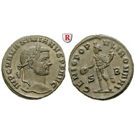 Römische Kaiserzeit, Maximianus Herculius, Follis 294, vz+