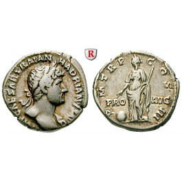 Römische Kaiserzeit, Hadrianus, Denar 119-122, ss