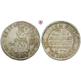 Braunschweig, Braunschweig-Wolfenbüttel, Rudolf August und Anton Ulrich, 24 Mariengroschen 1696, ss-vz