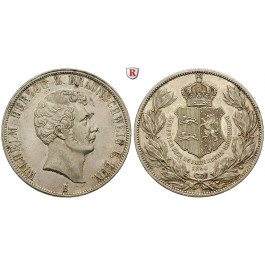 Braunschweig, Herzogtum Braunschweig, Wilhelm, Vereinsdoppeltaler 1856, vz+