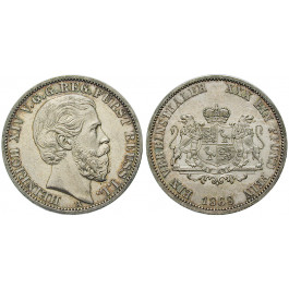 Reuss, Reuss-Schleiz, Heinrich XIV., Vereinstaler 1868, vz