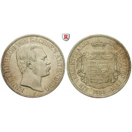 Sachsen, Sachsen-Altenburg, Ernst, Vereinstaler 1858, f.vz