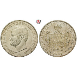 Waldeck, Fürstentum, Georg Victor, Vereinstaler 1867, vz+