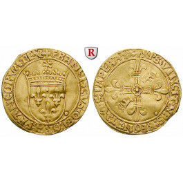 Frankreich, Francois I., Ecu d´or au soleil o.J., ss