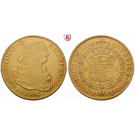 Bolivien, Carlos IV., 8 Escudos 1806, 23,57 g fein, ss
