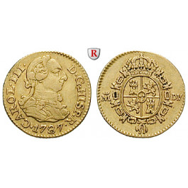 Spanien, Carlos III., 1/2 Escudo 1787, ss