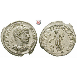 Römische Kaiserzeit, Elagabal, Denar 221, vz-st